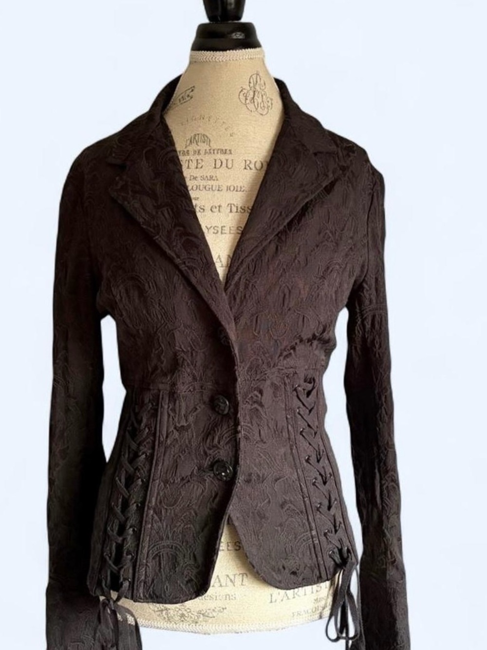 TRIPP NYC jacket with side corset ties